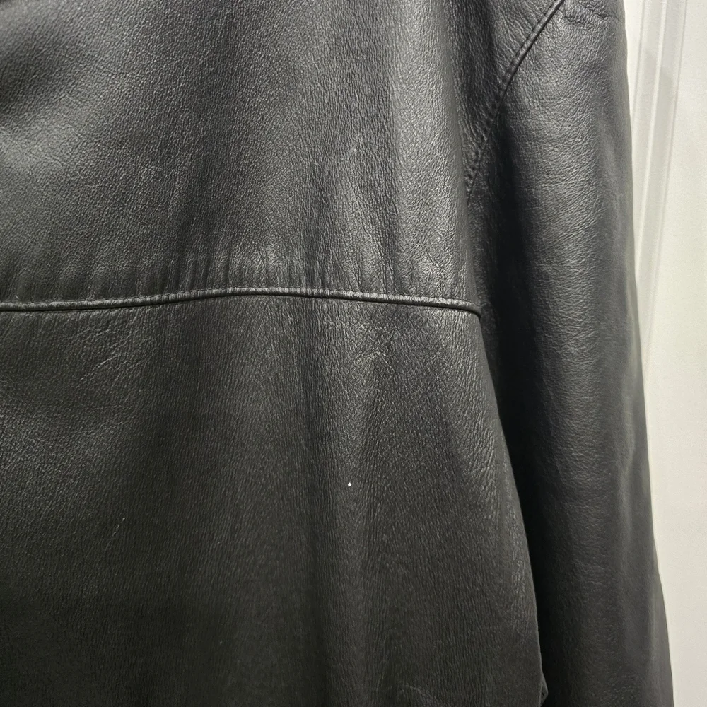 Collezione Leather Coat Mens Sz 4XLT Black - Picture 6 of 13